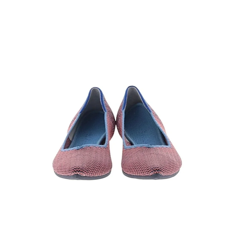 Rothy's The Point Plum Heather Knit Pointed Toe Flats Shoes Womens 7.5